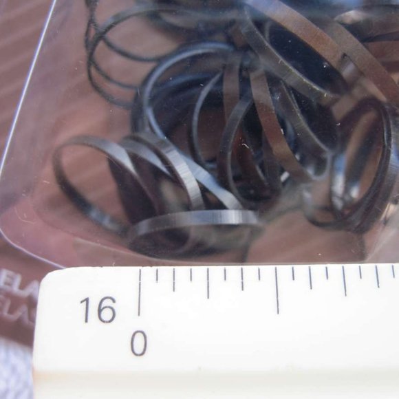 50 Goody Brunette Blonde Ouchless No Metal Elastics Small Mini Shiny Hair Bands - Picture 3 of 10